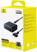Baseus Įkrovimo stotelė EnerFill FH21 120W 2xUSB-A + 4xUSB-C 1.5m, juoda