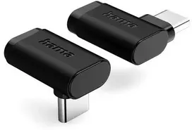 Adap. Hama USB-C plug->USB C socket 90° Angle