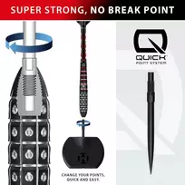 26 gramų strėlytės Harrows Ryan Searle Series 3 Quick 90% volframo