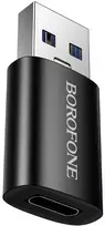 Borofone Adapteris BV26B – USB to Type C – juodos spalvos