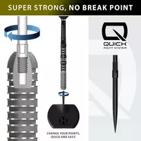Strėlytės Harrows Chizzy Series 4 Quick 90%, 24 gramų