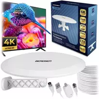„Berdsen BD-955“ vidaus ir lauko televizoriaus „Ultra HD 4K“ antena, balta