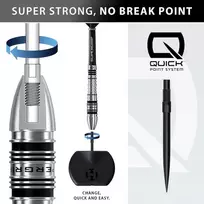 23 gramų strėlytės Harrows Supergrip QP Bomb 90% Quick