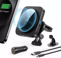 ESR HaloLock magnetinis belaidis MagSafe automobilinis telefono laikikliis įkroviklis 15 W, ventiliacijos tvirtinimas BK918