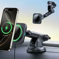 ESR HaloLock Qi2 magnetinis automobilinis telefono laikiklis–kroviklis 15 W, juodas