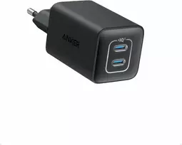 Anker Nano 3 47 W GaN USB-C sieninis įkroviklis su 2 portais, juodas