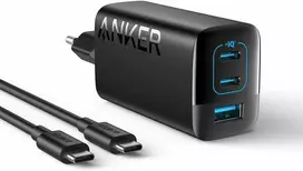 Anker 335 USB-C sieninis įkroviklis 67 W, 3 lizdai (2x USB-C, 1x USB-A) su kabeliu 1,5 m