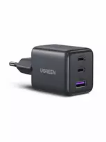 UGREEN 30W GaN II 3 lizdų USB-C / USB-A sieninis įkroviklis, juodas