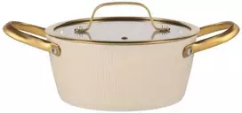 Maku puodas 20cm 2,4l smėlio spalvos