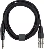 Fuj:tech 6,3 mm TRS uros – XLR naaras signaalikaapeli, 5 m, musta
