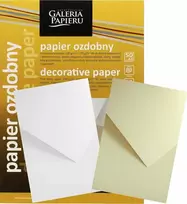 Galeria Papieru Dekoratyvinis popierius NATTE A4 baltas 120g 50lap