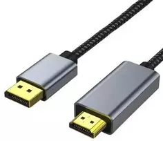 Extra Digital HDMI kabelis - papildomas skaitmeninis DisplayPort į HDMI 8K 60Hz 3m nailono pintas