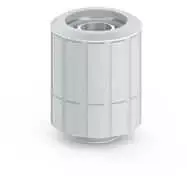 Bitspower Artemis tiesi jungtis, G1/4 colio išorinis sriegis iki 16/10 mm, pasukama – smėliasrove apdorota sidabrinė
