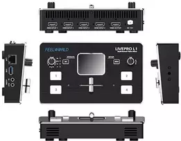 Vaizdo jungiklis - Feelworld Live Pro L1 4 HDMI įėjimai USB 3.0 juodas