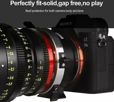 Adapteris - Meike MK PLTE PL Mount to Sony E Mount objektyvo adapteris metalinis