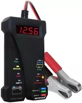 MOTOPOWER skaitmeninis 12 V akumuliatoriaus testeris su LCD ekranu, voltmetras ir įkrovimo sistemos analizatorius MP0514A