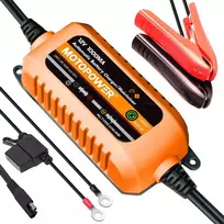 MOTOPOWER akumuliatoriaus įkroviklis 12 V 1 A su laikmačio apsauga ir LED ekranu MP00205B-R