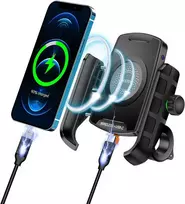 iMESTOU laikiklis motociklui, QC3.0, 15 W, USB-C, M9S modelis