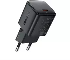 Acefast A118 GaN PD 30W USB-C Wall Charger - Juodas