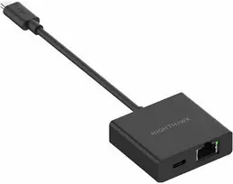 Adapteris USB NETGEAR USB-C - RJ-45 + USB-C Juodas (USB2ETH-10000S)