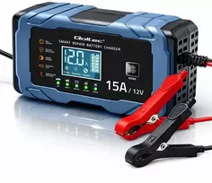 Qoltec Įkroviklis 12v 15a | prostownik su funkcija naprawy | agm gel lifepo4 | 9-stopniowe ładowanie