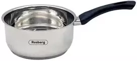 Puodas Rosberg R51210E12K, 12 cm, 0,6 litro, bakelito rankena, nerūdijantis plienas