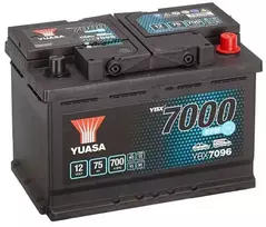 YUASA YBX7096 EFB 75Ah 700A (EN) akumuliatorius