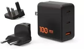 Urban Armor Gear Įkroviklis UAG SRGE 100W 3Port ((2)USB-C, (1)USB-A) Wall Charger WW Juodas