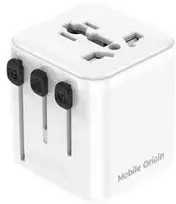 Mobile Origin Universalus kelioninis adapteris PW30 EU/UK/US/AUS, baltas