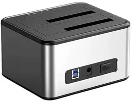 Extra Digital Dviejų diskų Docking Station, 2.5"/3.5" SSD/HDD, USB-B