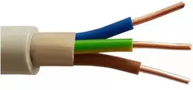 Instaliacinis kabelis Bitner B50901 YDY 3x2,5mm2 plokščias 450/750V B2ca-s1b,d0,a1 balti diskai