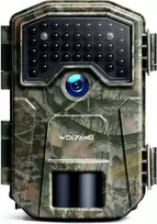 WOLFANG laukinė kamera 4K 48 MP IP66, judesio jutiklis, naktinis matymas, WT01