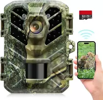 Coolifepro mini Wi-Fi laukinės gamtos stebėjimo kamera, 32 MP, 1080P, naktinis matymas, IP66, SV-TCQW