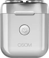 Mini plaukų skutimo mašinėlė-barzdaskutė OSOM Dual Blade Rotary Shaver OSOM02972, pilkos spalvos