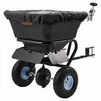 Priabinamas vejos barstytuvas ATV UTV transportui, su universalia jungtimi ir visureigėmis padangomis, 3m barstymo plotis, 38.6kg talpa, sėklų ir trąšų barstytuvas, sodo barstymo įranga
