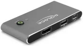 Delock USB-C™ KVM Switch zu HDMI 8K 60 Hz mit USB 2.0