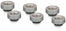 Thermal Grizzly DeltaMate Extender Fitting – MF7, matte nickel, pack of 6
