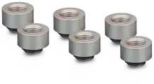 Thermal Grizzly DeltaMate Extender Fitting – MF10, matte nickel, pack of 6