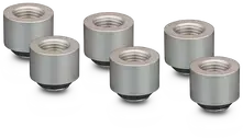 Thermal Grizzly DeltaMate Extender Fitting – MF14, matt nickel, pack of 6