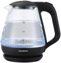 Virdulys, Elektrinis virdulys, stiklinis, 1,2 l, LED, Klausberg kb-9003