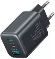 Įkroviklis jungiama į tinklą Joyroom JR-TO1 GaN 45 USB-C Lightning USB-A – juoda