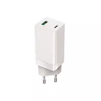 Telforceone Setty GAN sieninis įkroviklis PD+QC USB + USB-C 65W LSI-02 baltas JO