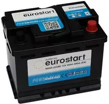 EUROSTART START STOP AGM 60Ah 680A (EN) akumuliatorius