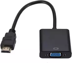 Konwerter HDMI į VGA keitiklis D-Sub 15 kontaktų adapterio kabelis monitorius „Full HD 1080p“