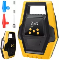 Automobilio kompresorius, nešiojamas elektrinis siurblys, padangų kompresorius, 12 V LCD LED - ER1251