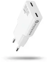 everactive Charger 2 x USB-C Quick Charge 4+ 30W SUPER SLIM baltas
