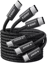 Įkrovimo laidas Anker USB-C / USB-C 240W (juodas) 3 x 1,5 m