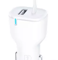 3Mk apsaugos priedai - 3mk automobilinis įkroviklis 20W PD3.0 QC 3.0 USB 1A1C Baltas MM