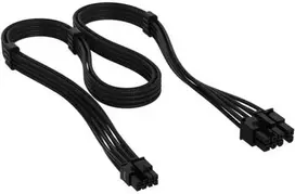 Corsair Premium Sleeved 6+2-Pin PCIe Cable, for Type 5 Power Supply – Juodas