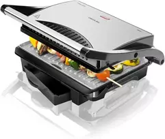 Cecotec elektrinis kontaktinis grilis Rock'nGrill 1000 W, akmens danga, reguliuojama plokštė